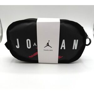 Jordan Jumpman Black Travel Bag Kit Organizer Sportswear Zip Up NEW